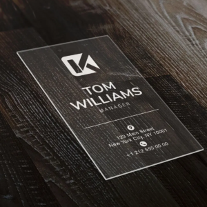 plastic business card